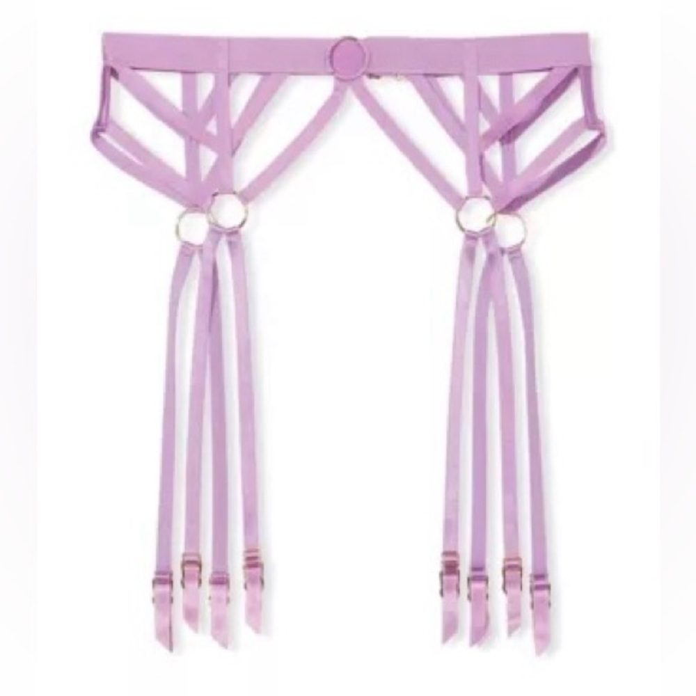 VICTORIA SECRET |  XS / S LILAC Strappy Garter Belt